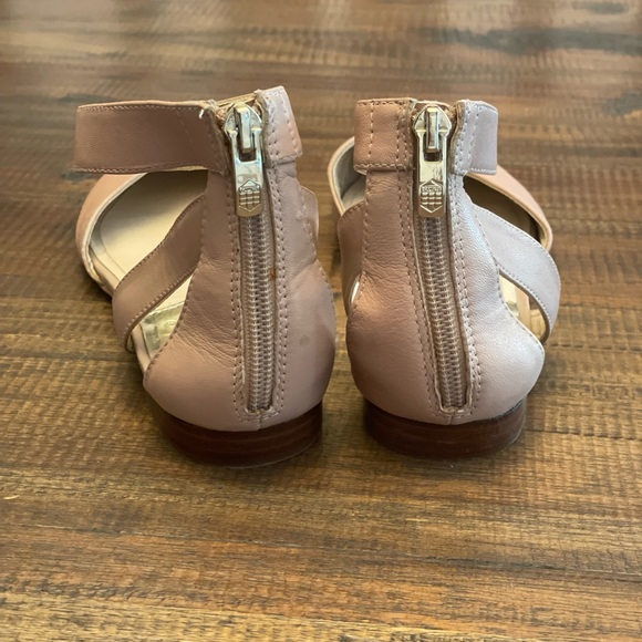 Vince camuto wendell ankle strap Flats Shoes pink Leather 9 - Picture 7 of 8